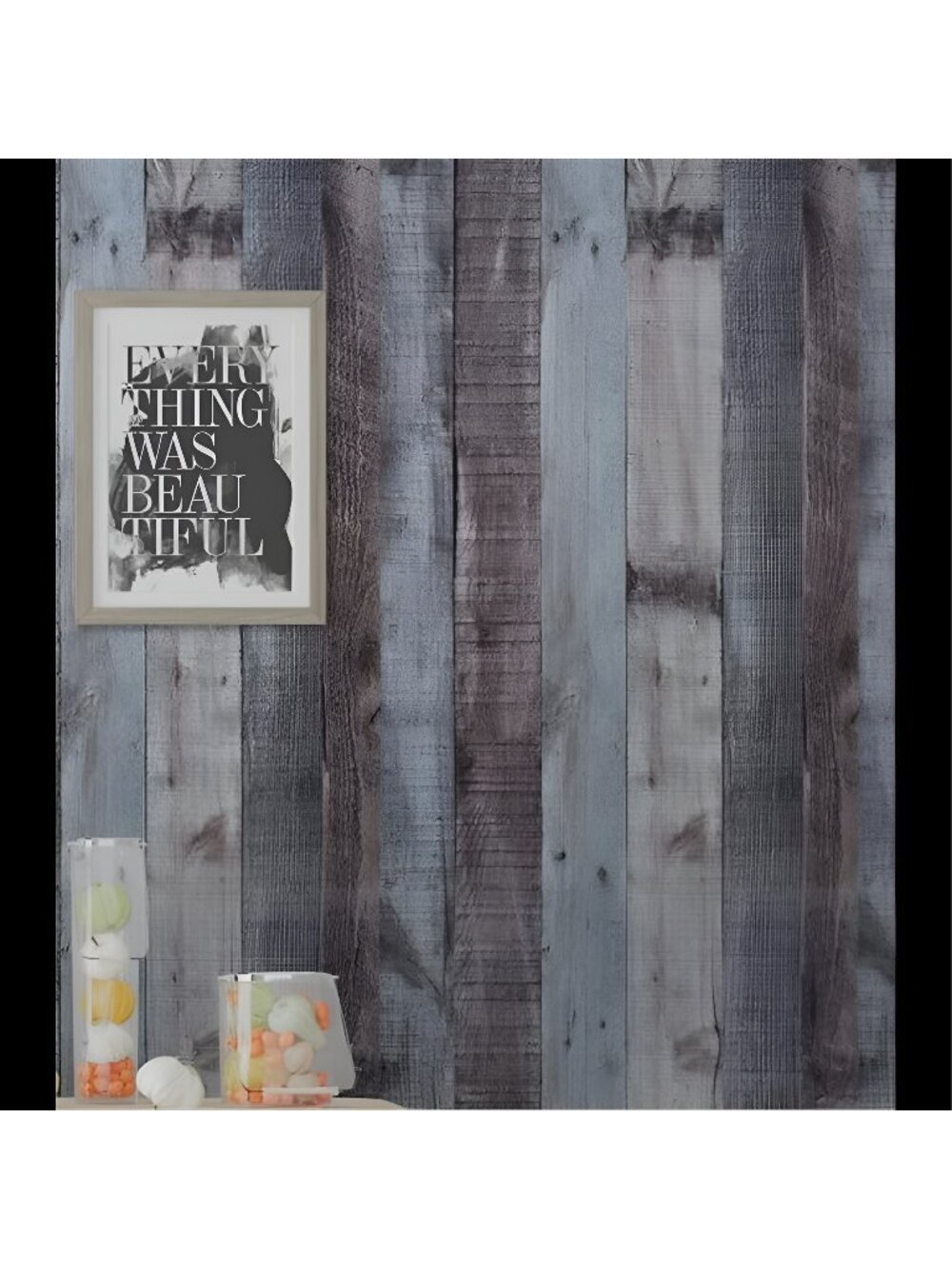 Gray-Brown Wood Peel and Stick Wallpaper Rustic Wood Wallpaper 17.7”x118”